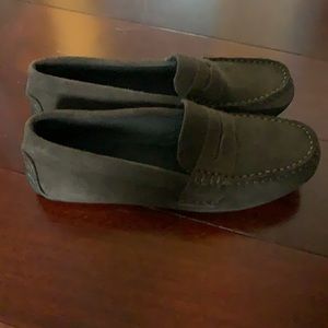 Brown boys RL Polo loafers - size 4